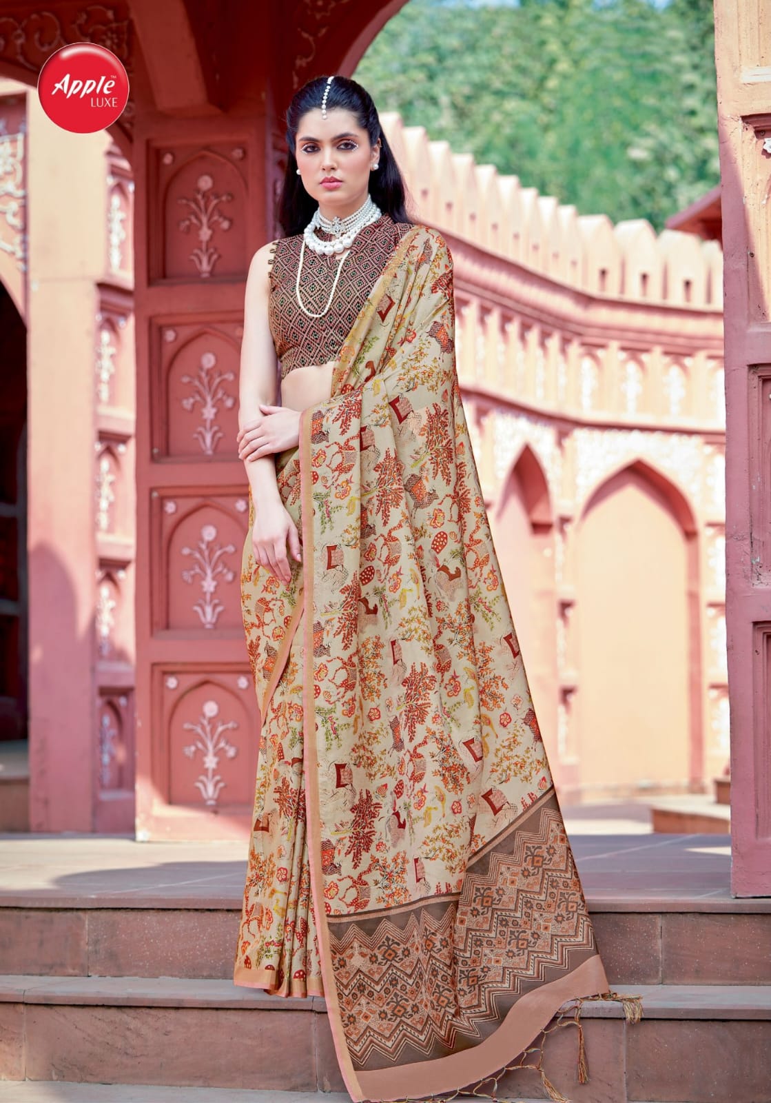 Gruham Vol 2 By Apple Pure Banarasi Zari Silk Printed Sarees Wholesale Shop In Surat